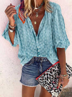 Stunncal Solid Color Button Loose Shirt(11 Colors)
