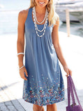 Stunncal Sleeveless Print Loose Dress (5 colors)