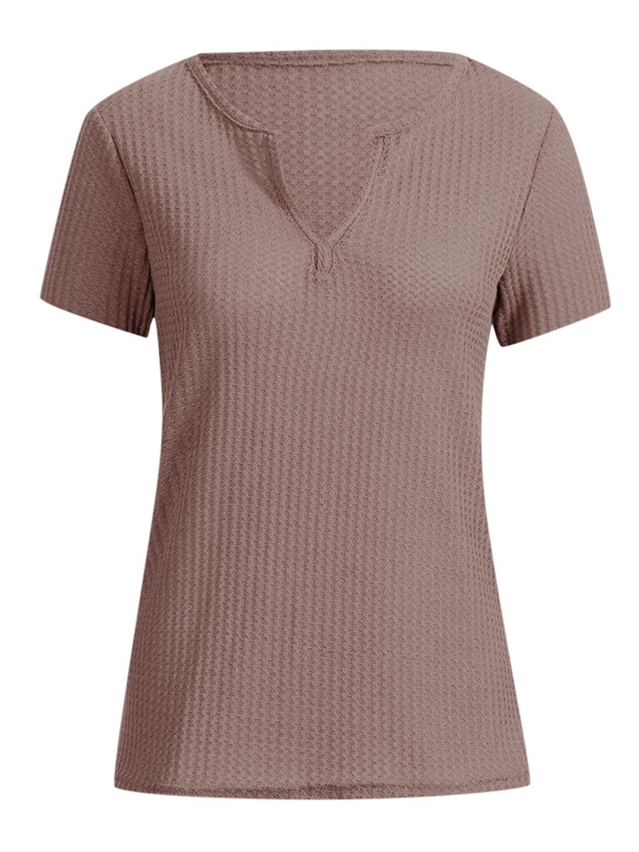 Stunncal V-Neck Solid Color T-Shirt (16 colors)